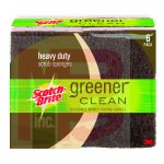 3M Scotch-Brite Greener Clean Heavy Duty Scrub Sponge 87036  6/6