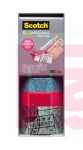 3M Scotch Expressions Washi Tape C317-3PK-TRV Multi-Pack w/storage box Cracked  Neon Pink Travel