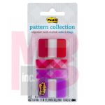 3M Post-it Tabs 686-RV-PLAID  1 in x 1.5 Tabs 22/PK .47 in x 1.7 in Arrow Flags 40/PK