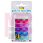 3M Post-it Color Mixing Flags  Gingham Pattern Collection 0.47 in x 1.7 in 100/On-the-Go Dispenser 1 Dispenser/Pack