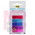 3M Post-it Full Color Flags  Gingham Pattern Collection 0.47 in x 1.7 in 100/On-the-Go Dispenser 1 Dispenser/Pack