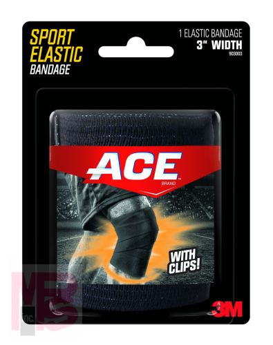 3M ACE 3'' Sport Elastic Bandage 903003  Black