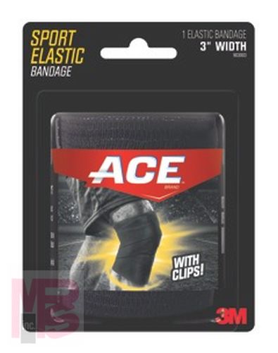 3M ACE 4'' Sport Elastic Bandage 903005  Black
