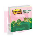 3M Post-it Greener Notes 654RP-24AP  3 in x 3 in (76 mm x 76 mm) Helsinki Collection 24 Pads/Pack 100 Sheets/Pad