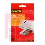 3M Scotch Thermal Pouches TP5900-100  for 4"x6" Photos 100 CT
