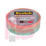 3M Scotch Expressions Washi Tape C314-P65  .59 in x 393 in (15 mm x 10 m) Pastel Tile