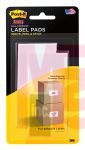3M Post-it Label Pads 2900-RBL  2 in x 4 in (50.8 mm x 101 mm) Removable White 50 Labels/Pack 2 Pads/Pack 25 Labels/Pad