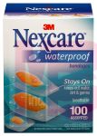 3M Nexcare Waterproof Assorted Bandages 432-100 100ct