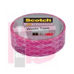 3M Scotch Expressions Washi Tape C314-P68  .59 in x 393 in (15 mm x 10 m) Purple Weave