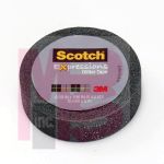 3M Scotch Expressions Glitter Tape C514-BLK  .59 in x 196 in (15 mm x 5 m) Black Glitter