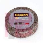 3M Scotch Expressions Glitter Tape C514-MUL  .59 in x 196 in (15 mm x 5 m) Multi-Colored Glitter