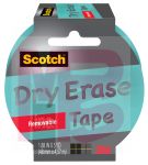 3M Scotch Dry Erase Tape 1905R-DE-BLU  1.88 in x 5 yd (47.7 mm x 4.57 m) Blue Dry Erase3 per inner 4 inners 12 per case