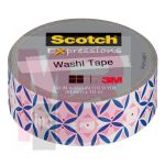 3M Scotch Expressions Washi Tape C314-P72  .59 in x 393 in (15 mm x 10 m) Pastel Pink Mosaic