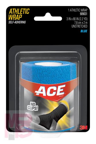 3M ACE Brand Athletic Wrap Blue 909031