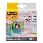3M Scotch Adhesive Squares 009R-1000-CFT 1000 squares/pack 36 per case