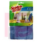 3M Scotch-Brite 3-in-1 Microfiber Cloth  9070-M  12/1  1 pack