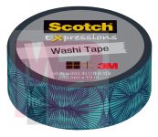 3M Scotch Expressions Washi Tape C314-P83  .59 in x 393 in (15 mm x 10 m) Blue Illusion