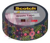 3M Scotch Expressions Washi Tape C314-P84  .59 in x 393 in (15 mm x 10 m) Pretty Folk Art