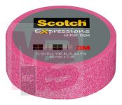 3M Scotch Expressions Glitter Tape C514-PNK2  .59 in x 196 in (15 mm x 5 m) Pastel Pink Glitter