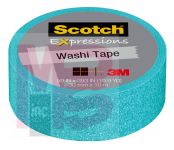 3M Scotch Expressions Glitter Tape C514-BLU3  .59 in x 196 in (15 mm x 5 m) Pastel Blue Glitter
