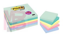 3M Post-it 654-24APVAD 3 in x 3 in (76 mm x 76 mm) Marseille Colors 8 per case