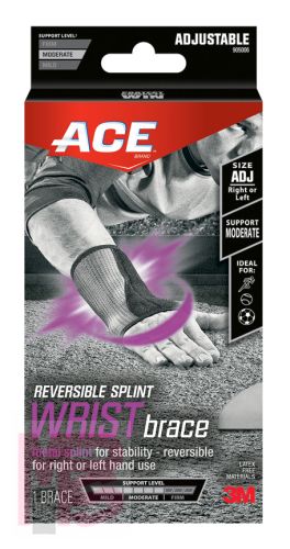 3M ACE Reversible Splint Wrist Brace 905006  Adjustable