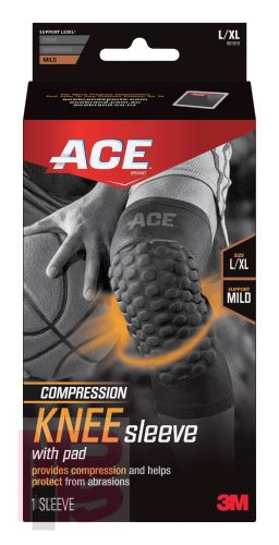 3M ACE Brand Compression Knee Sleeve w Pad 901519  Large / X Large