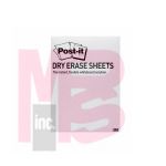 3M Post-it Dry Erase Surface DEFPackReg  7 in x 11.375 in (177 mm x 288 mm)