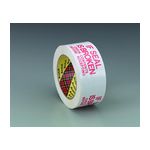 Scotch Printed Message Box Sealing Tape 3771 White If Seal is Broken Check Contents Before Accepting, 72 mm x 100 m, 6 per inner 24 per case Bulk