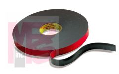 3M VHB Flame Retardant Tape 5958FR Black Levelwound 1/2 in x 984 yd 40.0 mil 1 roll per case