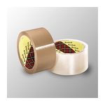 Scotch Box Sealing Tape 371 Tan, 36 mm x 914 m, 8 per case Bulk