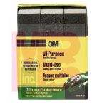 3M 909NA-3P-CC Sanding Sponge3 3/4 in x 2 5/8 in x 1 in (9.52 cm x 6.67 cm x 2.54 cm) Medium/Coarse - Micro Parts &amp; Supplies, Inc.