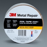 3M 3381 Aluminum Foil Tape Silver 1.88 in x 50 yd 2.7 mil - Micro Parts &amp; Supplies, Inc.