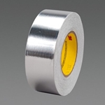 3M 3302 2.0 mil Conductive Aluminum Foil Tape 117 mm x 165 m on Plastic Core - Micro Parts &amp; Supplies, Inc.