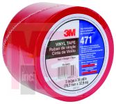 3M 471 IW Vinyl Tape Red 3 in x 36 yd 5.2 mil - Micro Parts &amp; Supplies, Inc.