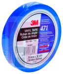 3M 471 IW Vinyl Tape Blue 3/4 in x 36 yd 5.2 mil - Micro Parts &amp; Supplies, Inc.