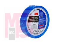 3M 471 IW Vinyl Tape Blue 1 in x 36 yd 5.2 mil - Micro Parts &amp; Supplies, Inc.