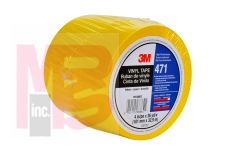 3M 471 IW Vinyl Tape Yellow 4 in x 36 yd 5.2 mil - Micro Parts &amp; Supplies, Inc.