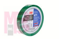 3M 471 IW Vinyl Tape Green 3/4 in x 36 yd 5.2 mil - Micro Parts &amp; Supplies, Inc.