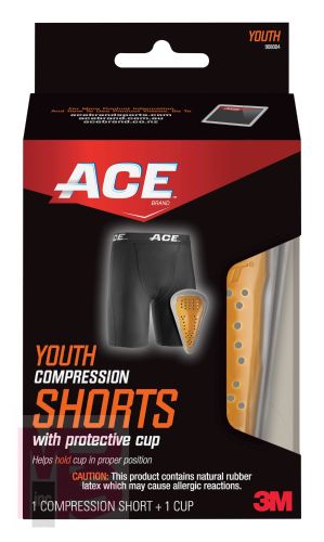 3M ACE Compression Shorts and Cup 908004  Youth Small / Medium