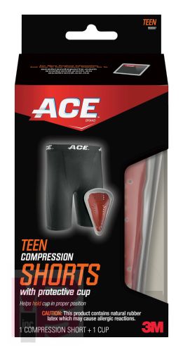 3M ACE Compression Shorts & Protective Cup 908007  Teen Large / Extra Large