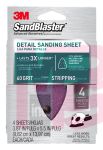 3M SandBlaster Mouse/Corner Cat Sandpaper Sheets 9670SB-ES  60 grit 4/pk