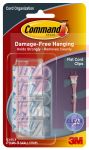 3M 17305CLR-ES Command Clear Flat Cord Clips Clear Strips - Micro Parts &amp; Supplies, Inc.