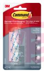 3M 17017CLR-ES Command Clear Round Cord Clips Clear Strips - Micro Parts &amp; Supplies, Inc.