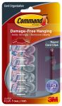 3M 17017CLR Command Clear Round Cord Clips Clear Strips - Micro Parts &amp; Supplies, Inc.