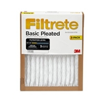 3M FBA02-3PK Filtrete Basic Pleated Air Filter 20 in x 20 in x 1 in (50.8 cm x 50.8 cm x 2.5 cm) - Micro Parts &amp; Supplies, Inc.