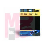 3M Sandpaper for Metal 9064NA Assorted, 9 in x 11 in, 3/pk