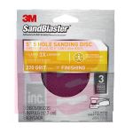3M SandBlaster(TM) Sanding Disc, 9425ES-30-B, 5 in x 5Hole, 220 grit, 3/pk