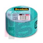 3M Scotch(R) Duct Tape 908-AQAGLR-C, 1.88 in x 5 yd (48 mm x 4,57 m) Blue Turquoise Glitter