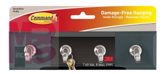3M Command(TM) Slate Key Rail HOM-18S-ES, Small